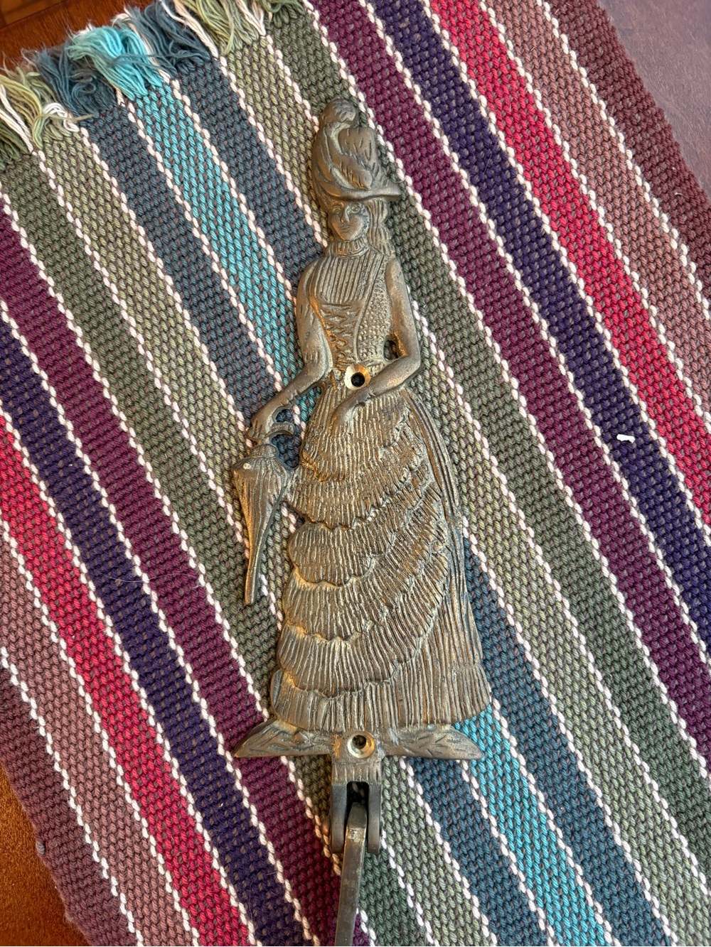 Victorian Woman Wall Hook